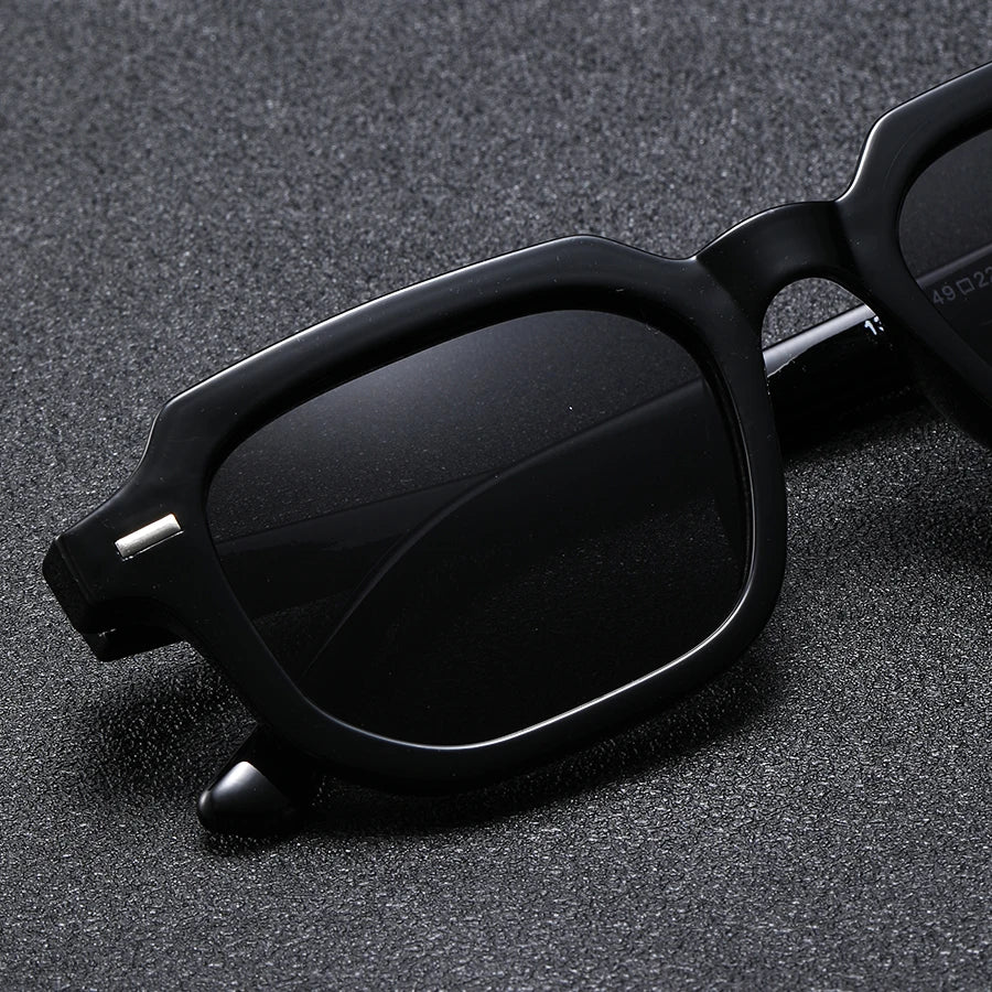 Men's Fashion Glasses New Trendy Square Frame Retro Rivet Y2K