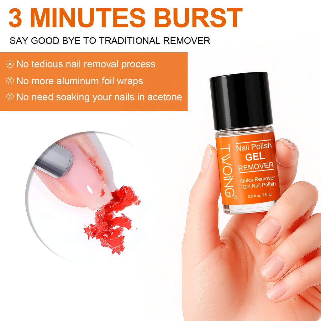 TWOING Nail Gel Polish Remover Quick & Easy Polish Remover