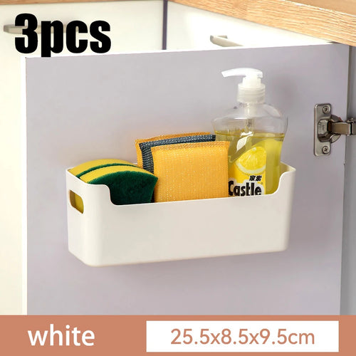 Non Perforated Cling Film Rack Inside Cabinet Wall Shelf Shelves Spice