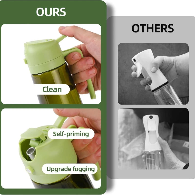 Olive Oil Dispenser Plastic Bottle for Kitchen Gadgets Air Fryer