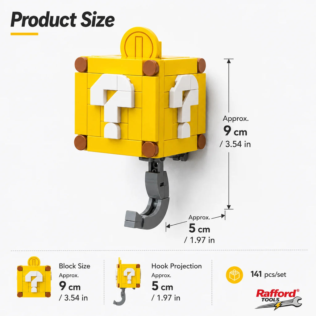 Rafford 141PCS Coin Building Blocks Keychain Set DIY Mini Brick Kit
