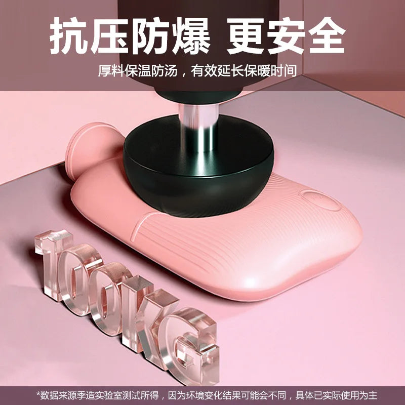 1/2PCS1000ML Soft Hand Warmer Hot Water Bag Bottles Removable Washable