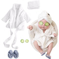 5PCS Newborn Photography Props Baby Girl Bathrobes Bath Towel Outfit