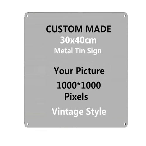 Custom Metal Tin Signs Retro Plaque Home Decor Iron Wall Art Poster