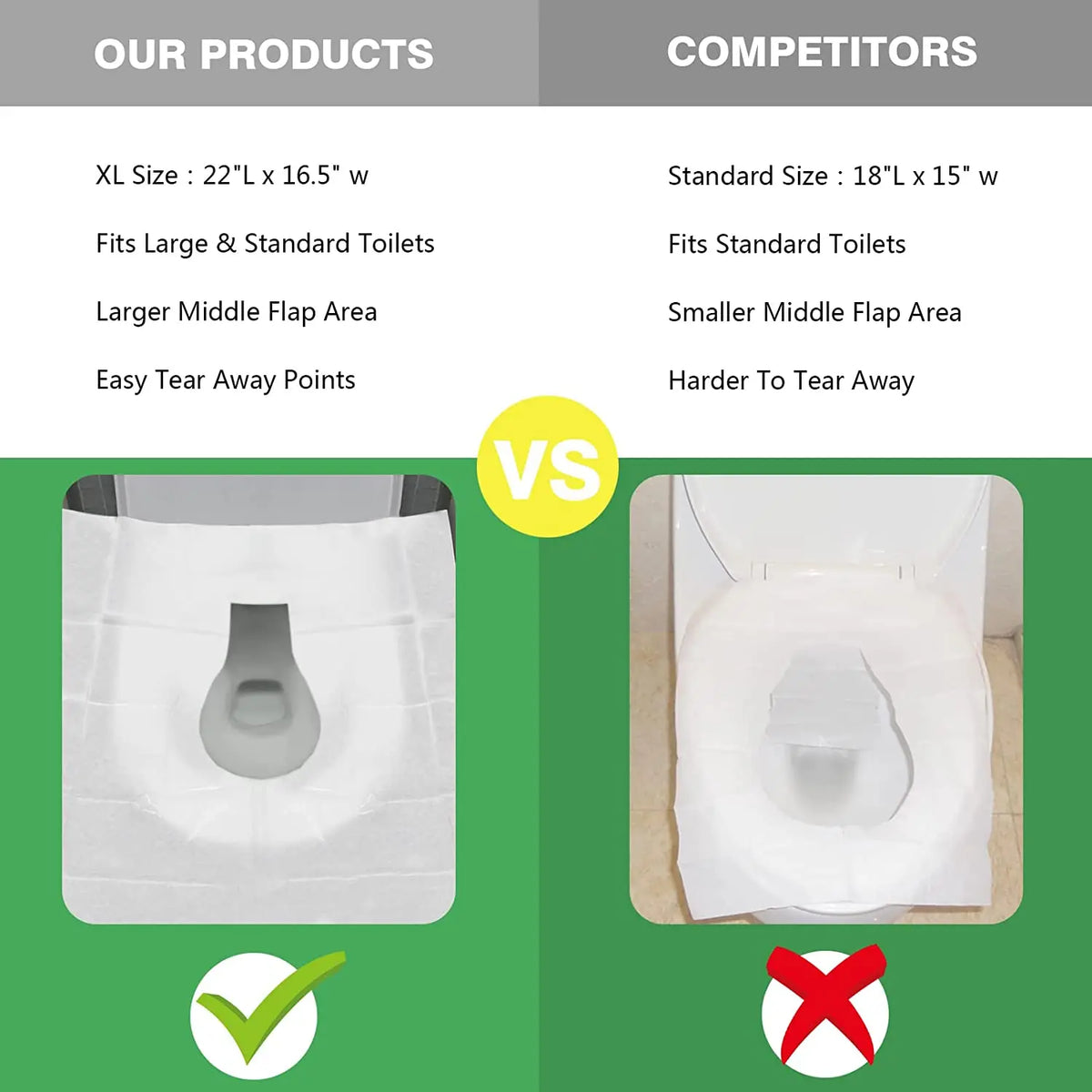 Portable Disposable Toilet Seat Cover Travel Camping Hotel Bathroom