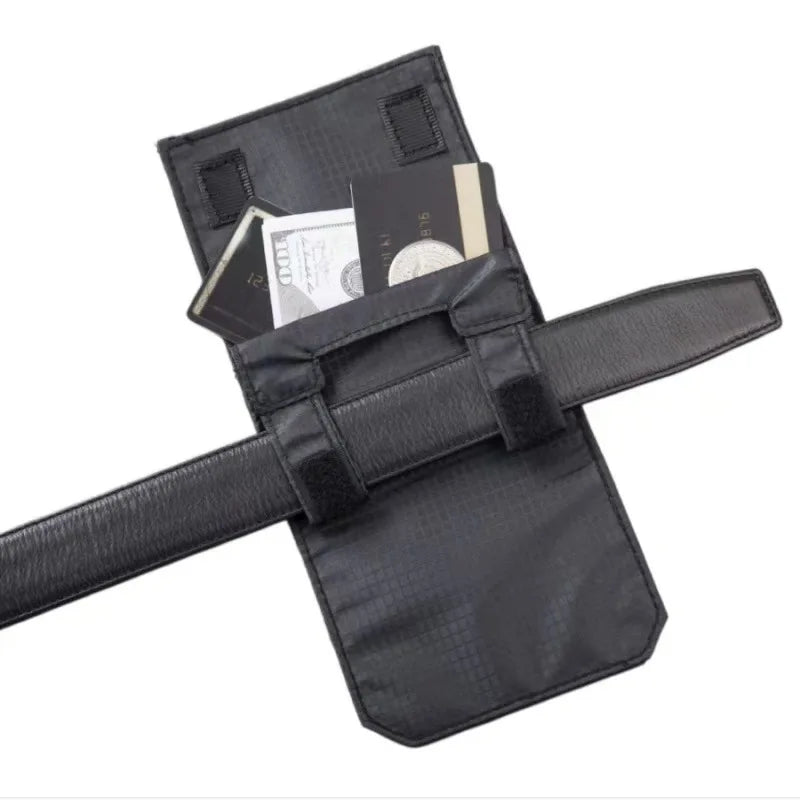 Homefish 2026 Slim Black Belt Wallet Anti Theft Clip Mini Wallet Hook