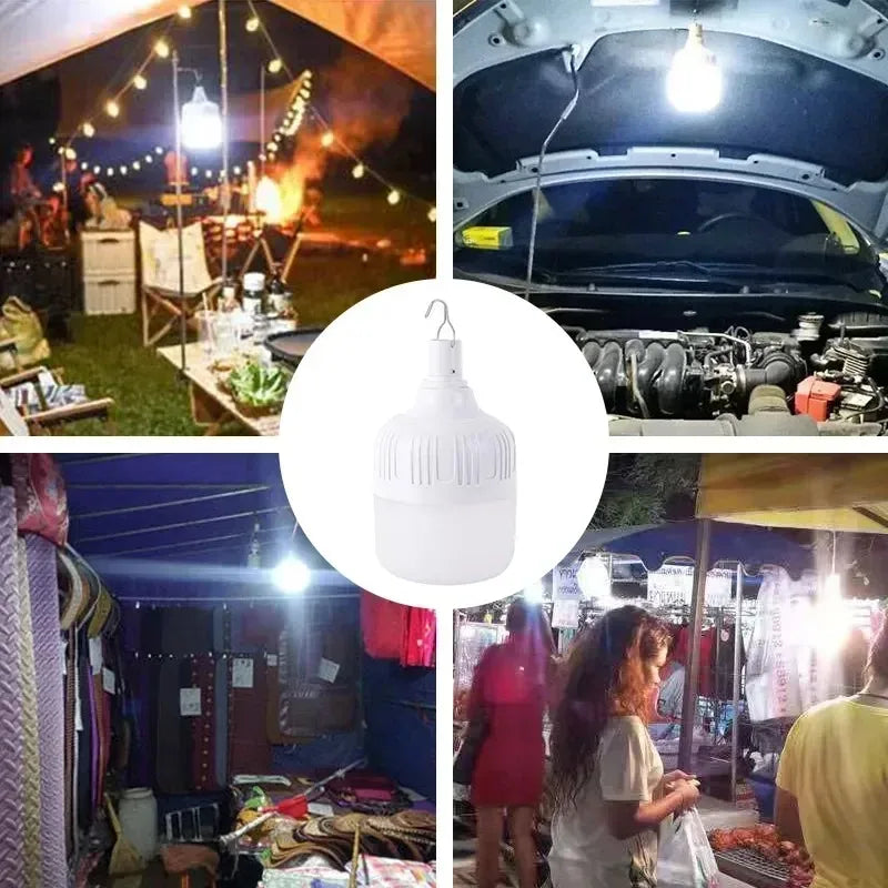 Portable Outdoor BBQ Camping Lights USB Rechargeable Lamp LED