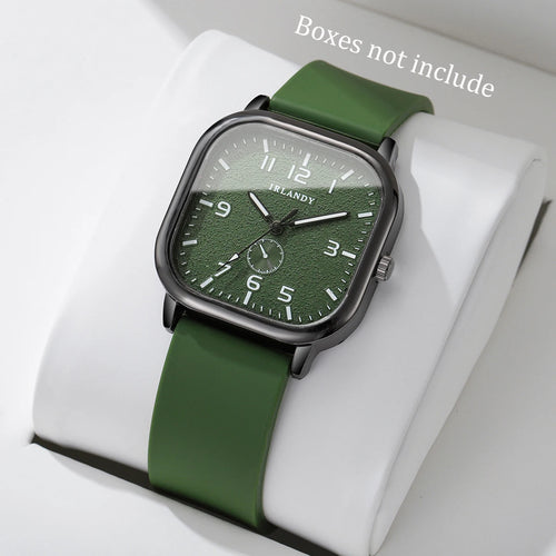 Fashion Square Women's Watch Casual Silicone Strap Quartz Watches