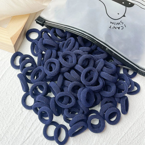 50PCS/Set Women Girls Basic Hair Bands  Simple Solid Colors Elastic