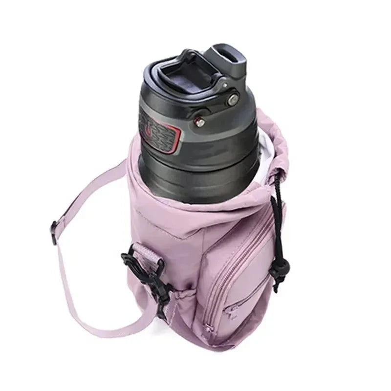 Portable Water Bottle Bag with Adjustable Strap Thermal Mugs Insulated