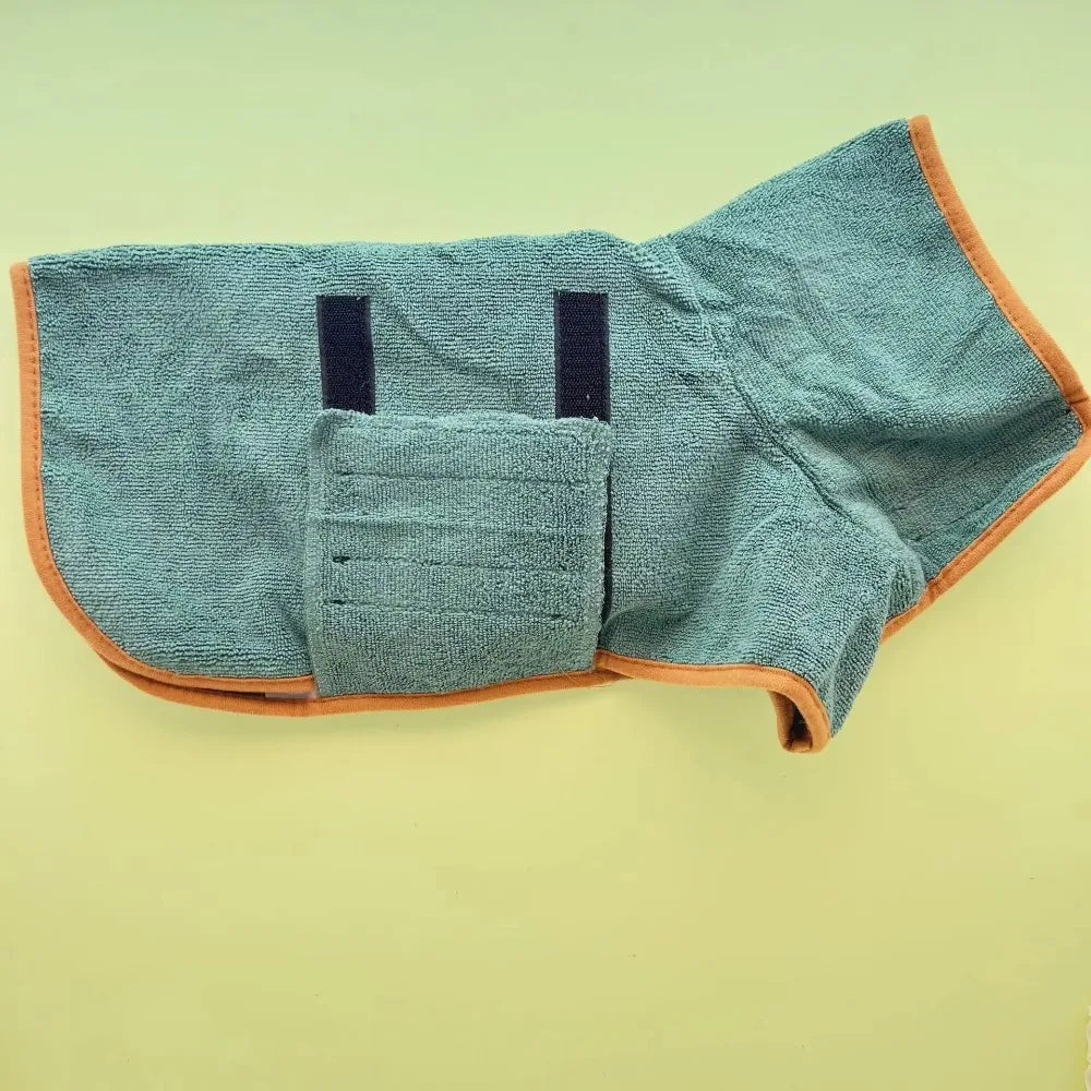 New Dog Bathrobe Absorbent Pet Quick Drying Bath Towel Dog Bath Towel