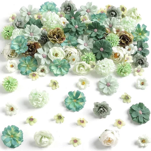 20Pcs/set 4cm Silk Rose Artificial Daisies Flower Heads for Craft