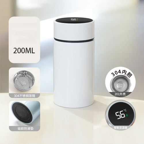 200ML Smart Thermos Water Bottle Intelligent Temperature Display