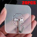 Transparent Strong Self-Adhesive Wall Hook Coat Key Rack Holder