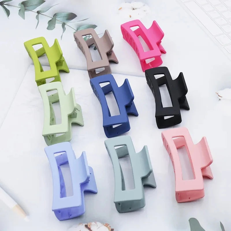 Korean Women Girls Plastic Hair Claws Hair Clips Headwear Large Size