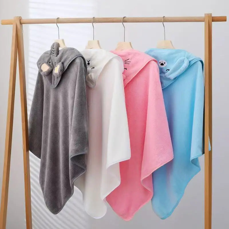 Cute Cartoon Animal-Shaped Multifunctional Large Towel for Infants