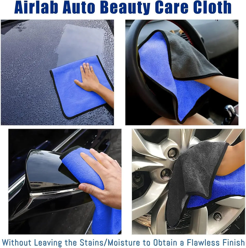 Microfiber Car Washing Towel Soft Quick Drying Windows Mirrors
