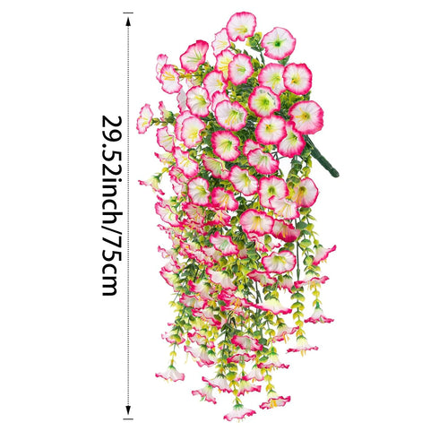Artificial Hanging Flower Fake Hanging Plant Violet Vines UV Resistant