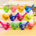 30 Pcs Colorful Mini Bird Plastic Water Whistles Noise Maker Toys