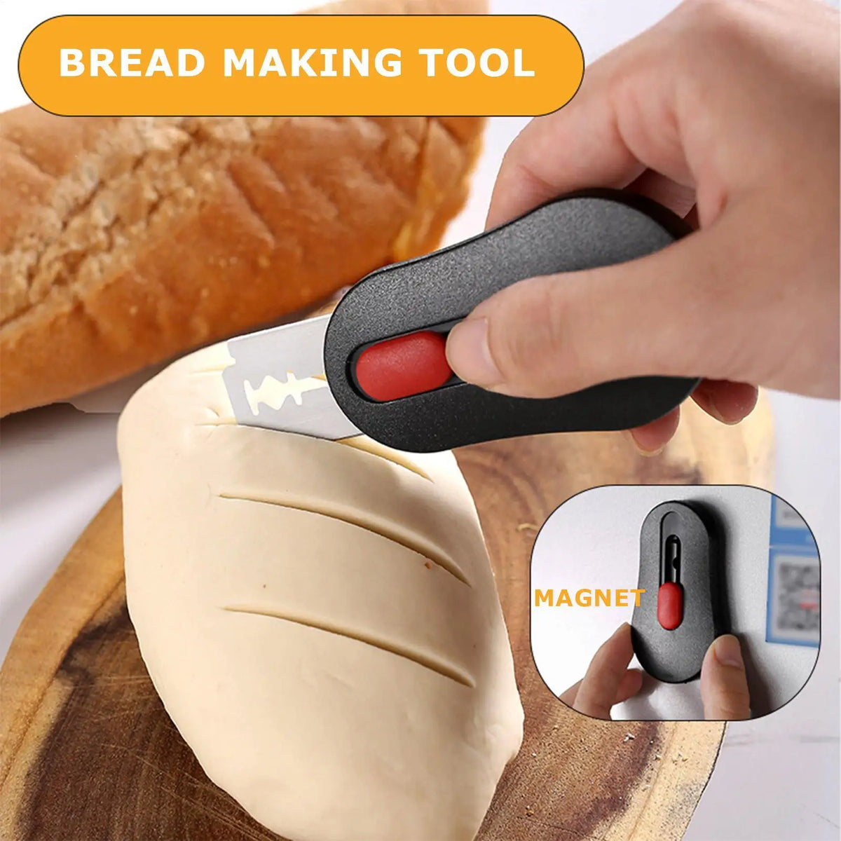 Baking Scoring Tool Magnetic Kitchen Cutting Baking Tool Bread Dough