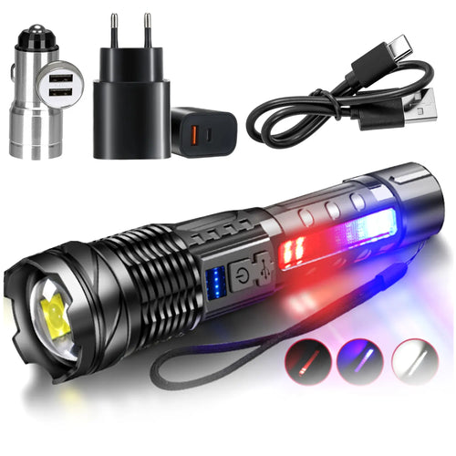 High Powerful LED Flashlights Long Range 150M Super Bright Torch Light