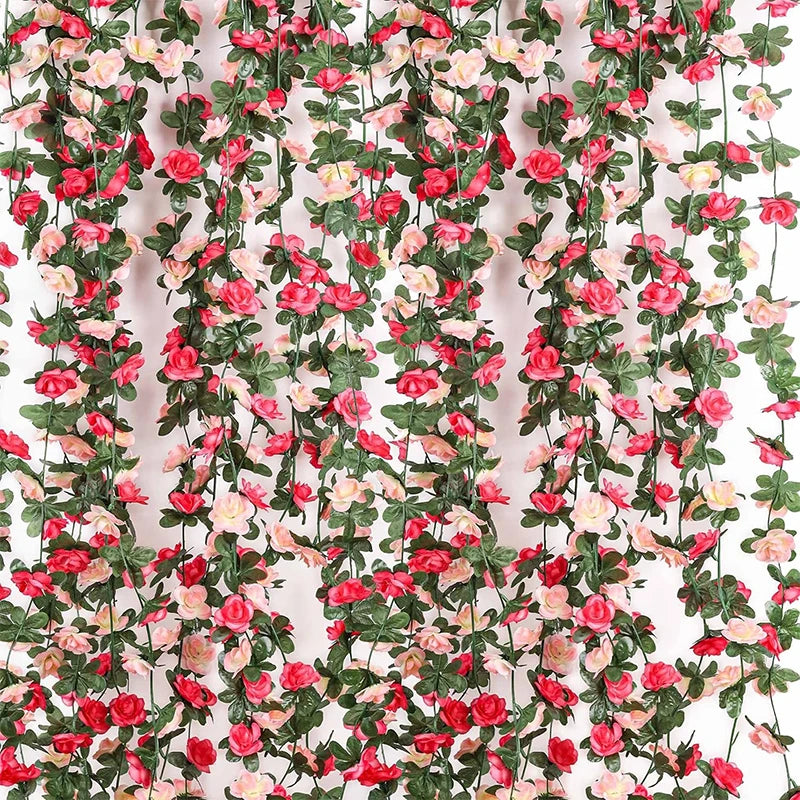 250CM Artificial Rose Flowers for Wedding Home Room Decoration Autumn