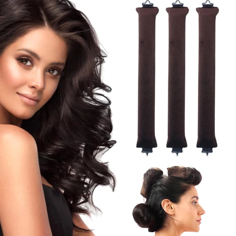 Heatless Hair Curler Curling Rod Headband No Heat Hair Rollers Satin