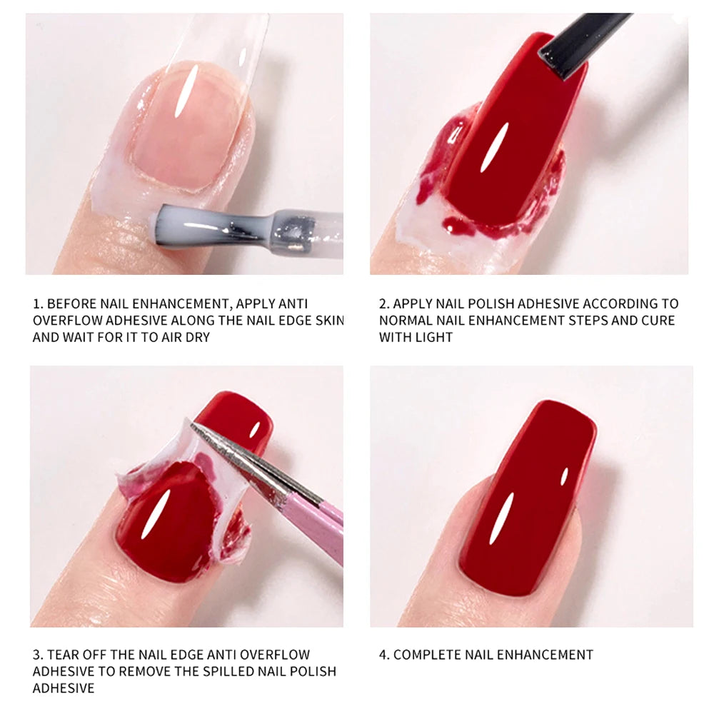15ml Nail Peel Off Liquid Anti-Overflow Glue Edge Latex Tape, Nail