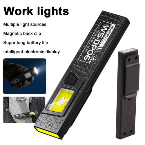 Multifunctional Keychain Flashlight USB Rechargeable Mini Flashlight
