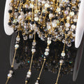 1Meter Stainless Steel Colorful Crystal Beading Chain for DIY