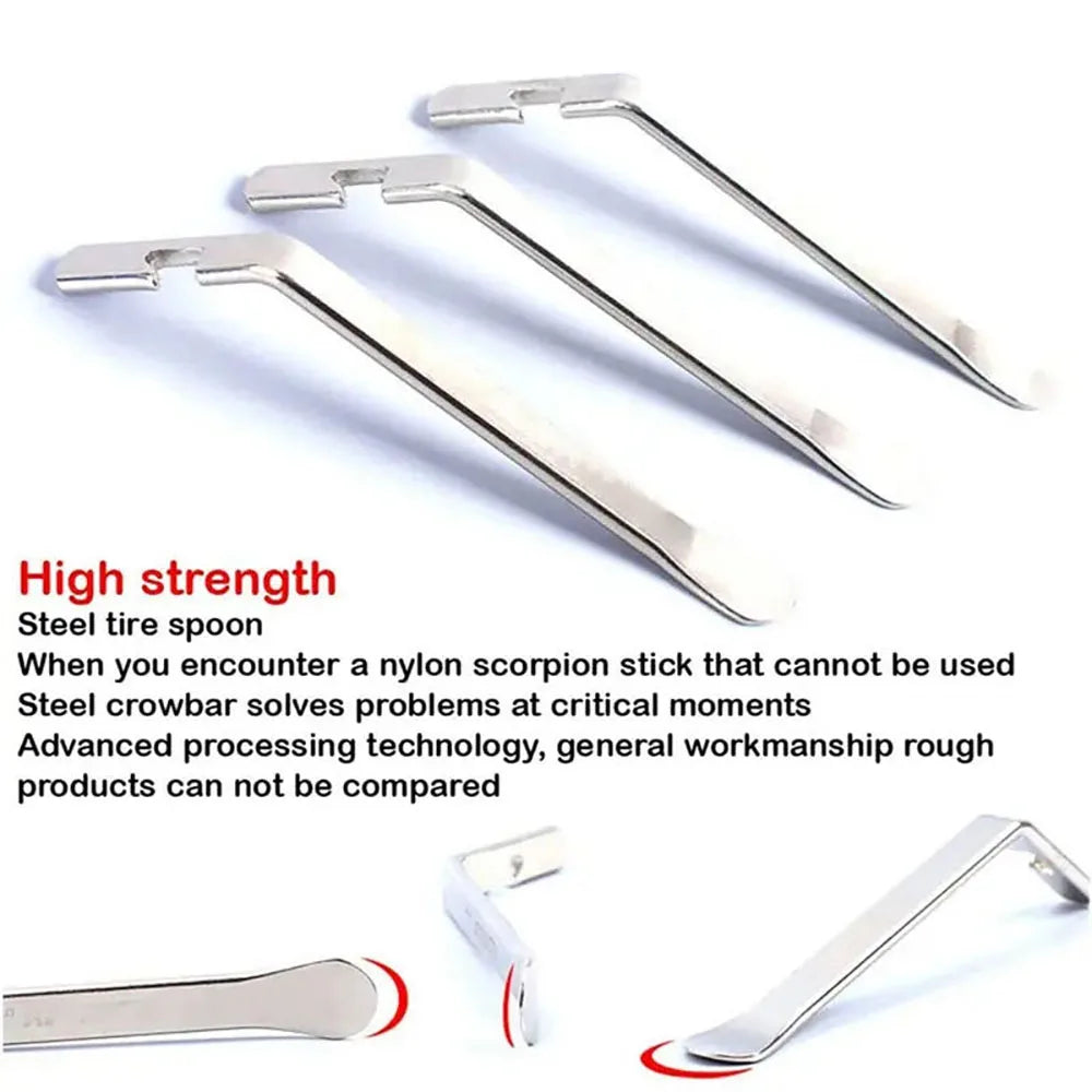 3PCS Bicycle Tyre Lever Tube Repair Service Carbon Steel Heat