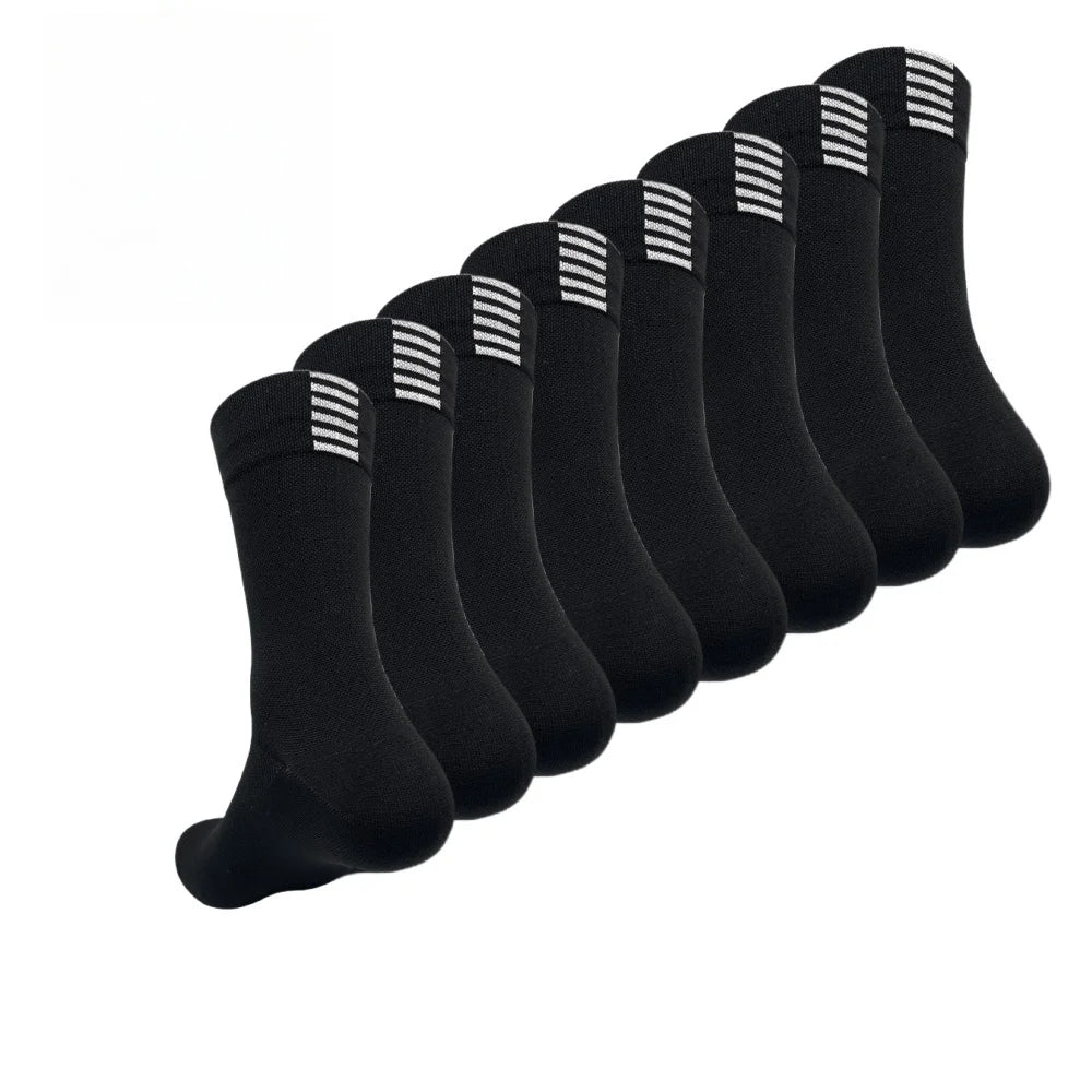 4 pairs Cycling Socks Running Quick Dry Medium Cylinder Men and Women