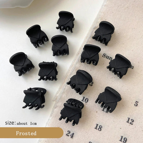 Black Small Hair Claw For Women Girls Sweet Hair Ornament