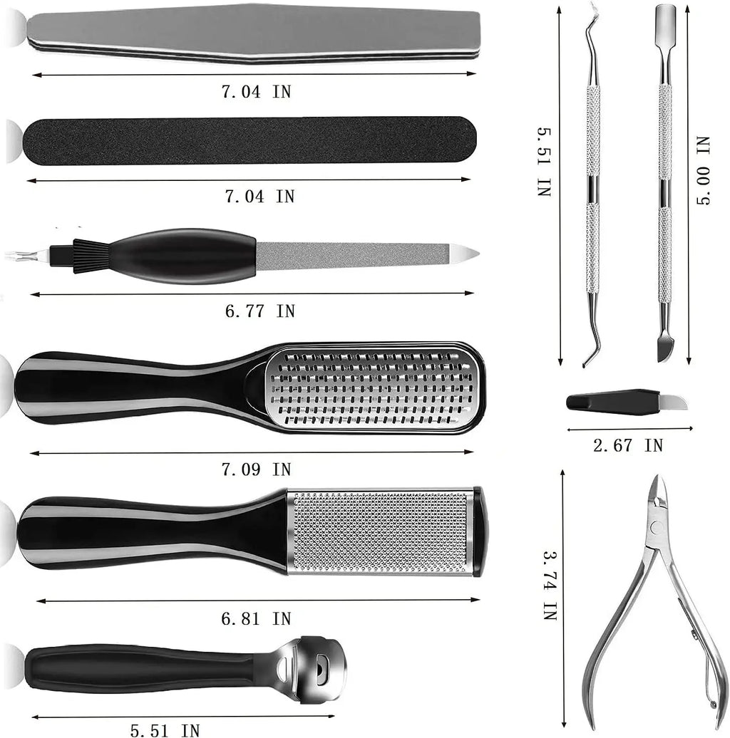 Pedicure Kit 8/10/23 in 1 Stainless Steel Professional Pedicure Tools