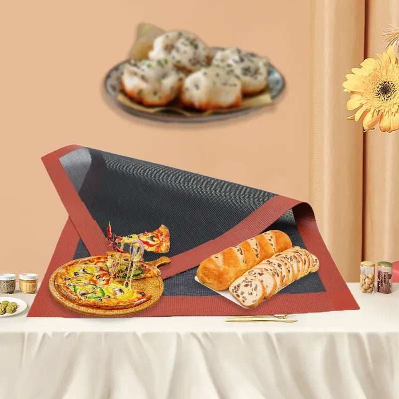 30X40cm Silicone Grill Mat Baking Tray Breathable Cookie Bread Mat