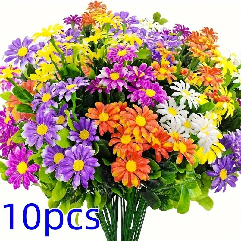 Daisy Artificial Flowers Bouquet 33cm Fake Plants for Home Decor