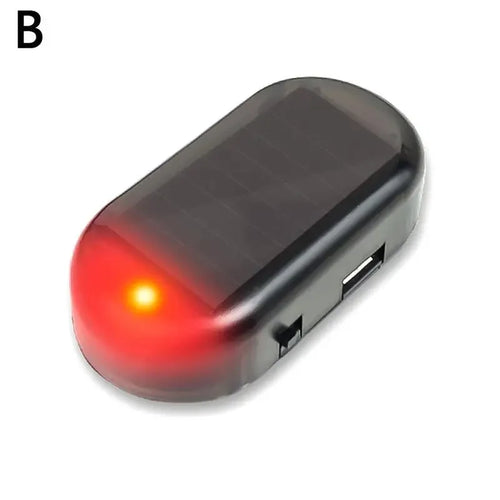 Solar Powered LED Fake Car Alarm Simulated Dummy Security Light