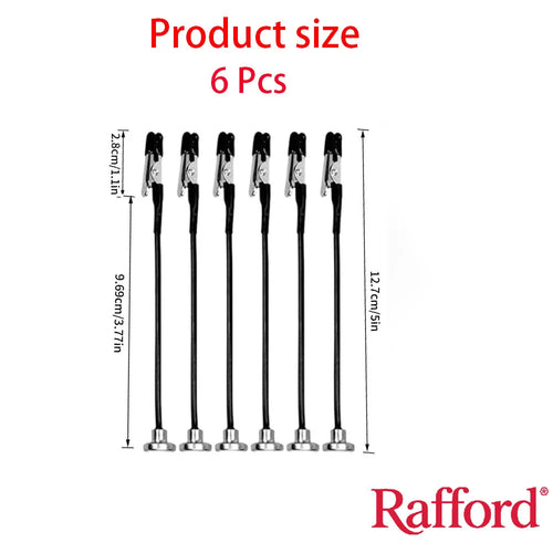 Rafford 12 Pcs Bendable Model Painting Alligator Clip Sticks Rubber