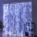 Christmas Lights LED Fairy String Curtain Lights 8 Mode Remote USB