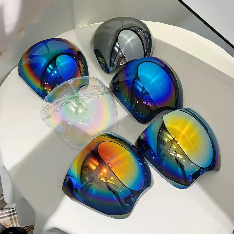 KAMMPT Huge Sports Goggle Men Futuristic Mirror Outdoor Cycling