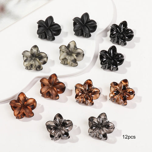 Mini Flower Hair Claw Clips Pack for Women Girl Cute Hair