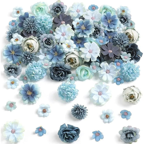20Pcs/set 4cm Silk Rose Artificial Daisies Flower Heads for Craft