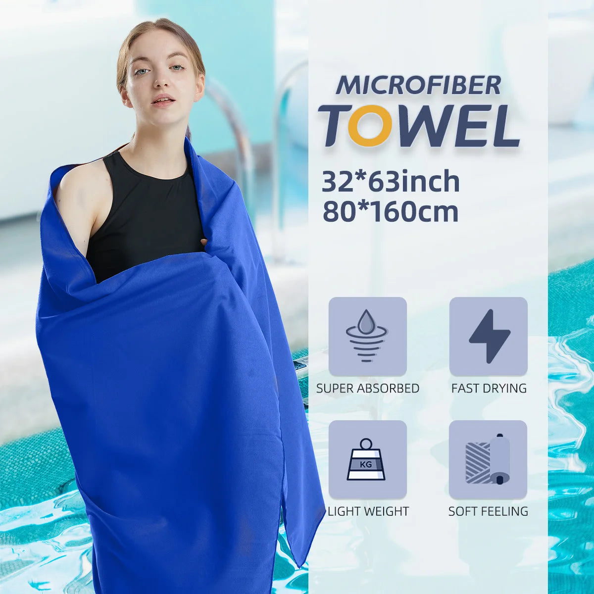 Microfiber Towel Quick Dry Towel Travel Towel Sports Towel Beach Towel