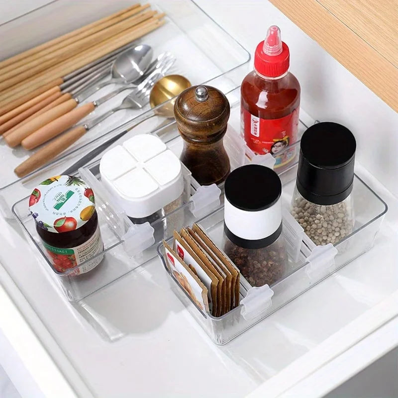 6/12pcs Refrigerator Storage Divider Side Door Storage Partition