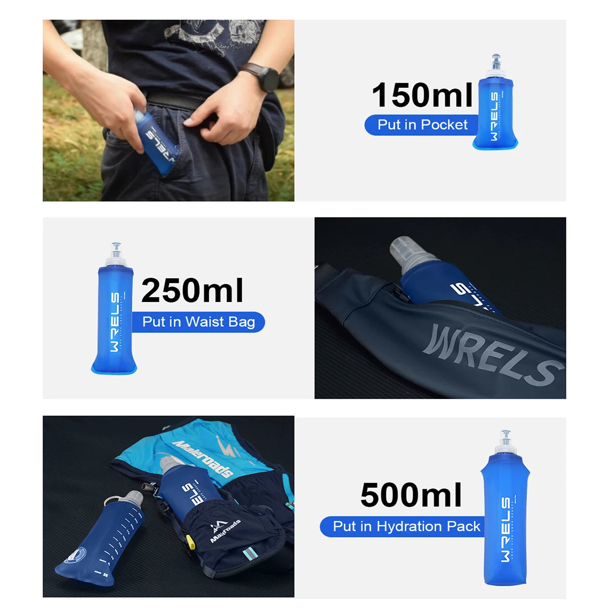 Outdoor Collapsible Silicone Bite Size Water