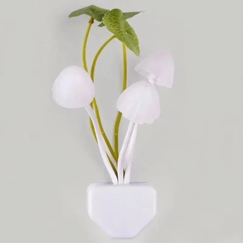 Novelty Mushroom Fungus Night Light EU & US Plug Light Sensor 220V