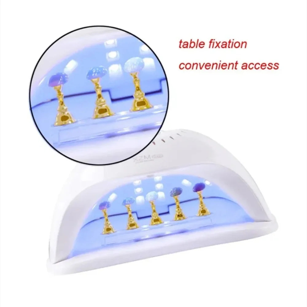 Magnetic Nail Tips Practice Holder Reusable Fake Nail Display Stand
