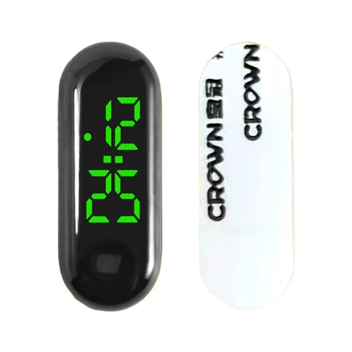 Mini Electric Car Clock LED Movement Touch Waterproof Portable Car