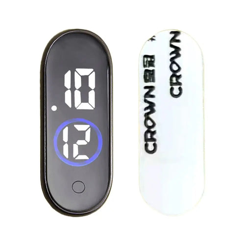 Mini Electric Car Clock LED Movement Touch Waterproof Portable Car