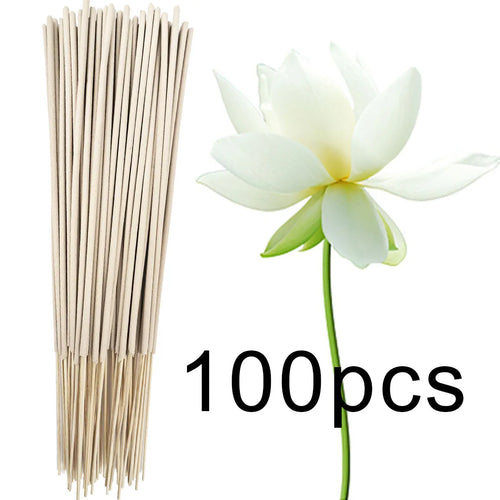 High-Quality Off-White 8.7-Inch White Lotus Incense Sticks